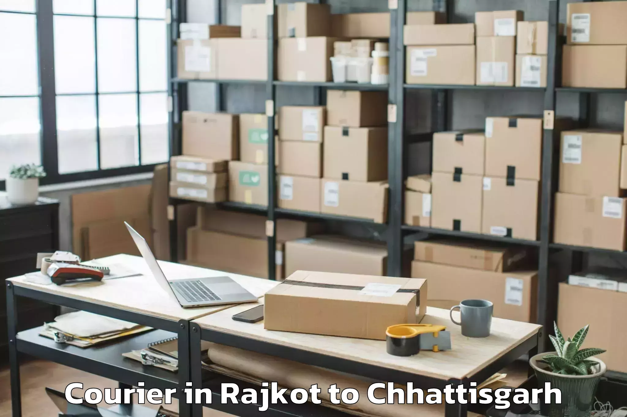 Get Rajkot to Konta Courier